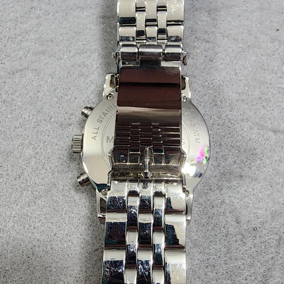 Michael Kors Women's Ritz Chronograph Watch Model #MK5020 3 Sub Dials Stainless - Picture 6 of 16